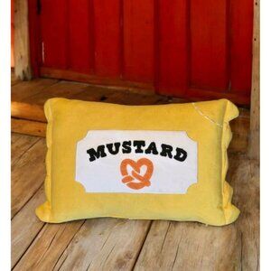 New Yellow Summer Pretzel Mustard Packet Pillow Novelty Throw Pillow Room Decor